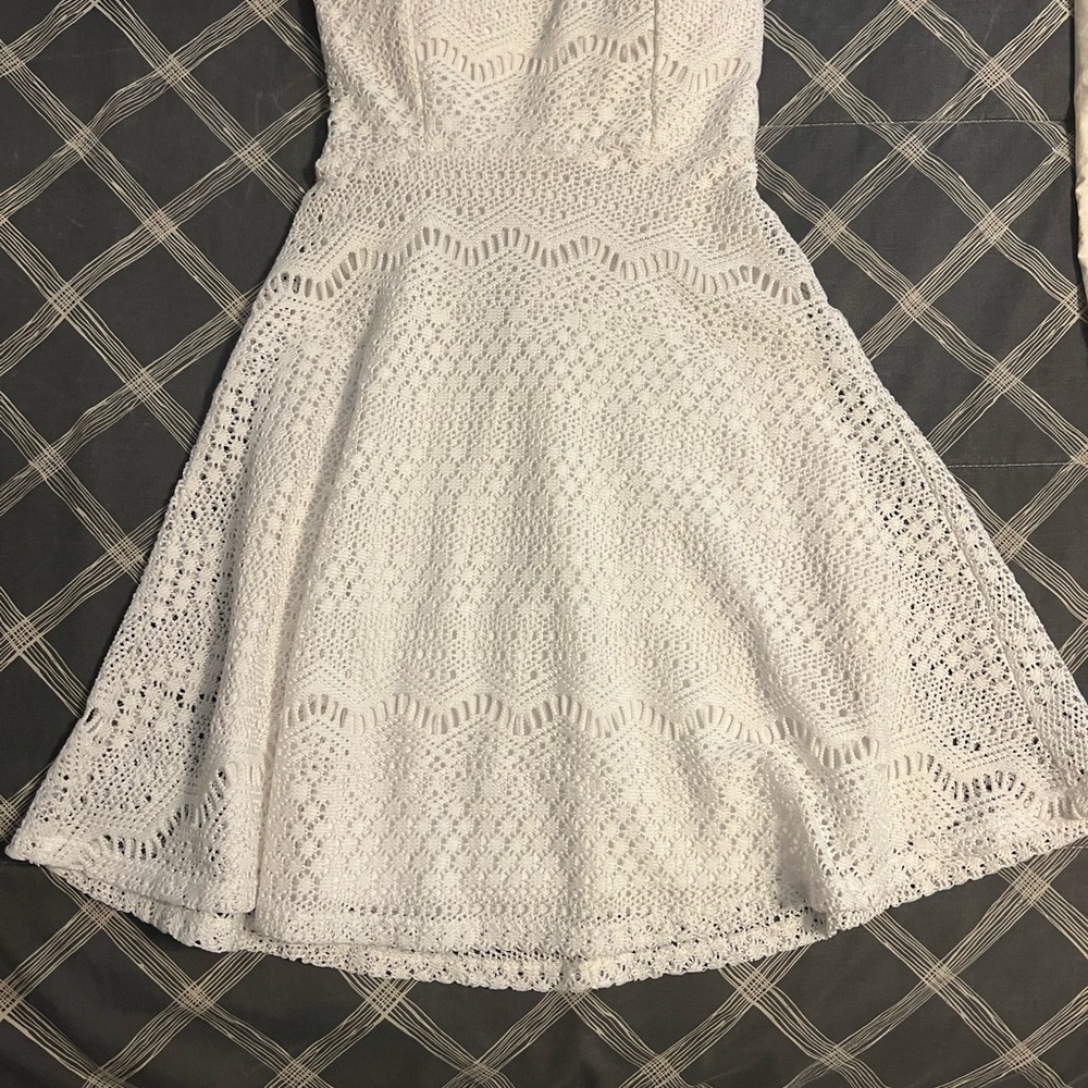 Charlotte Russe White Sweetheart A-Line Mini Dress